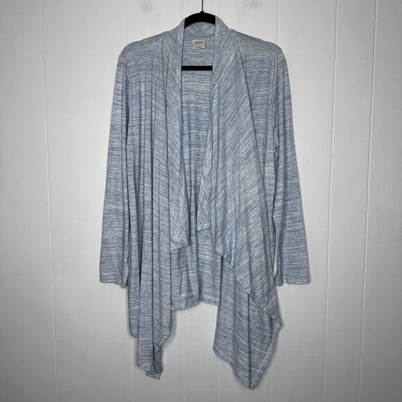Soma Women’s Lounge Cardigan Open Front Heather Blue Size Large - Picture 1 of 6